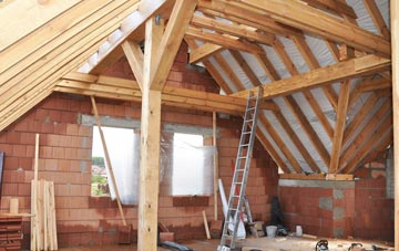 Manor Hill Corner attic trusses